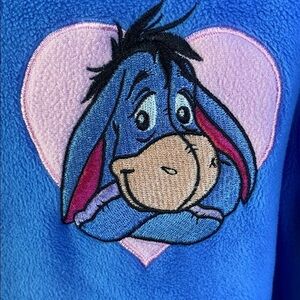 Disney Eeyore Onesie Winnie the Pooh Footie Footed Pajamas Sz M 8/10